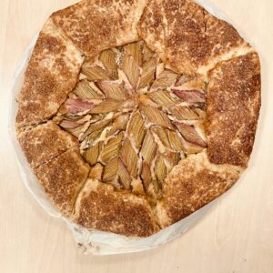Fruit and frangipane galette