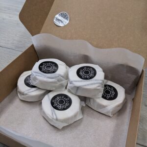 Iris' box of alfajores individually wrapped